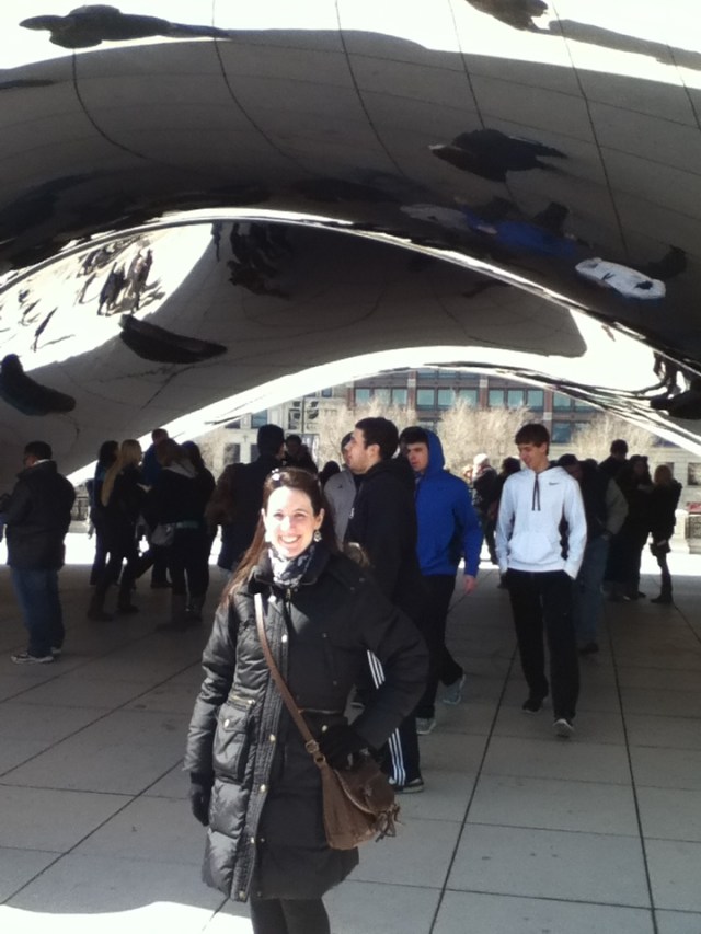 On my 30th birthday... at "the bean" in Chicago!