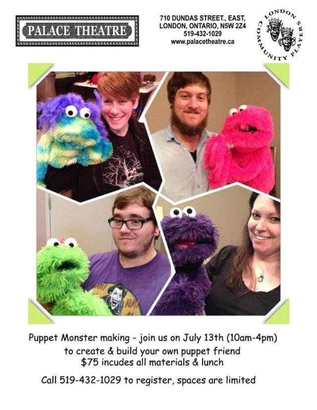 Puppet Making Day 3! July 13!