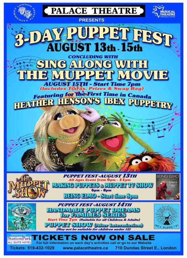You don't want to miss Puppet Fest at the Palace Theatre!