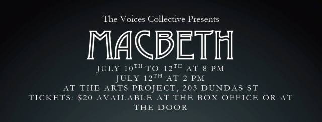 Official Art for TVC's Macbeth!
