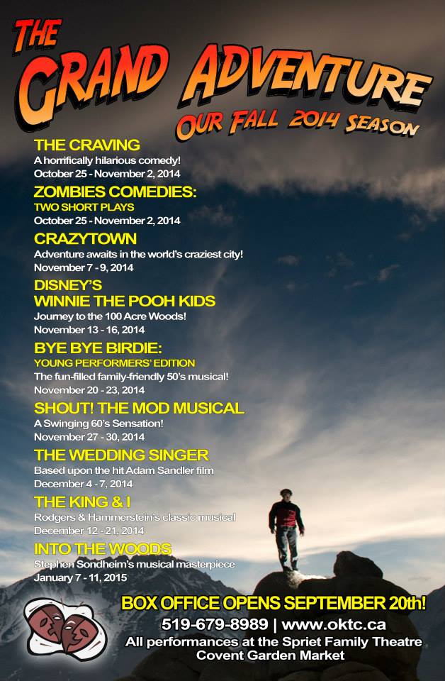 Fall 2014 at OKTC will be a GRAND ADVENTURE!