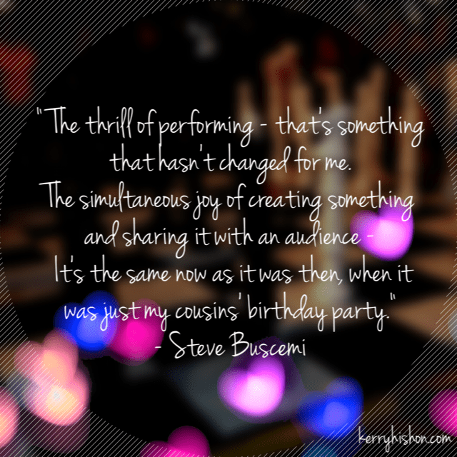 Wednesday Words of Wisdom - Steve Buscemi