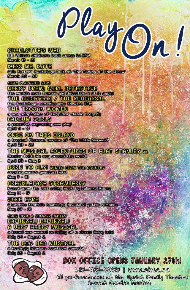 Play On! Presenting the OKTC Spring 2015 Season!