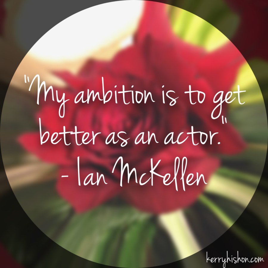 Wednesday Words of Wisdom - Ian McKellen