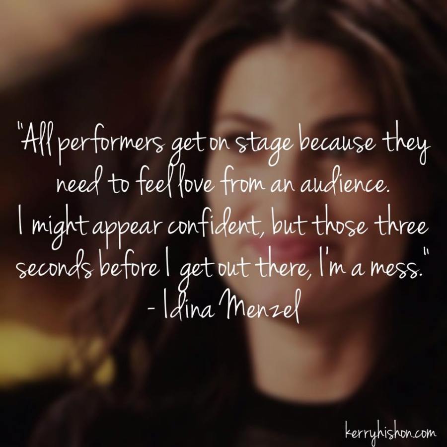 Wednesday Words of Wisdom - Idina Menzel