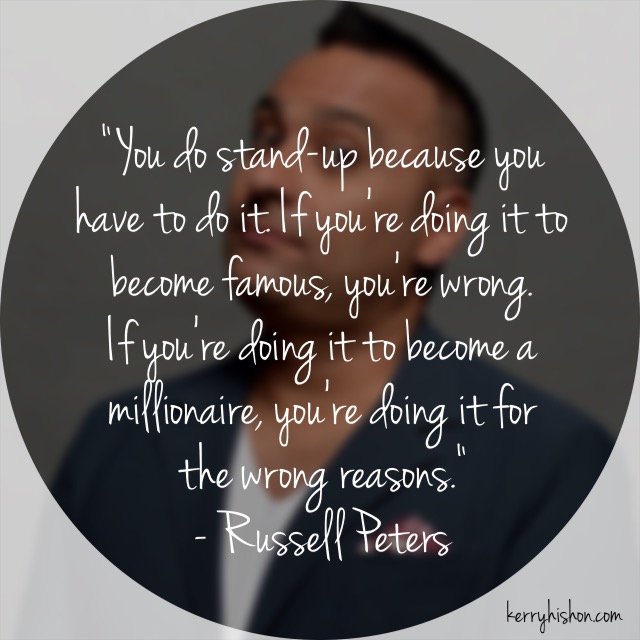 Wednesday Words of Wisdom - Russell Peters