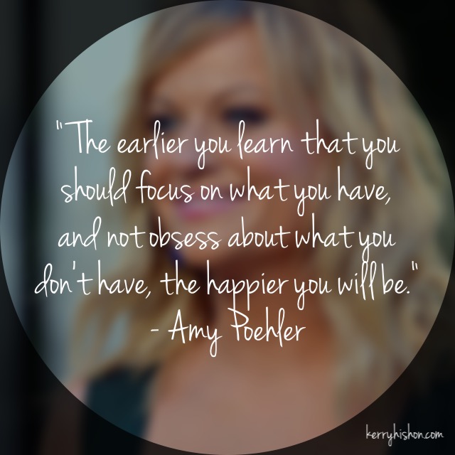 Wednesday Words of Wisdom - Amy Poehler (A Double Dose!)