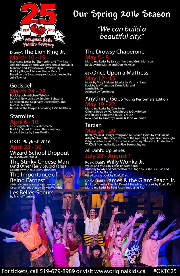 Presenting OKTC's Spring 2016 Season!